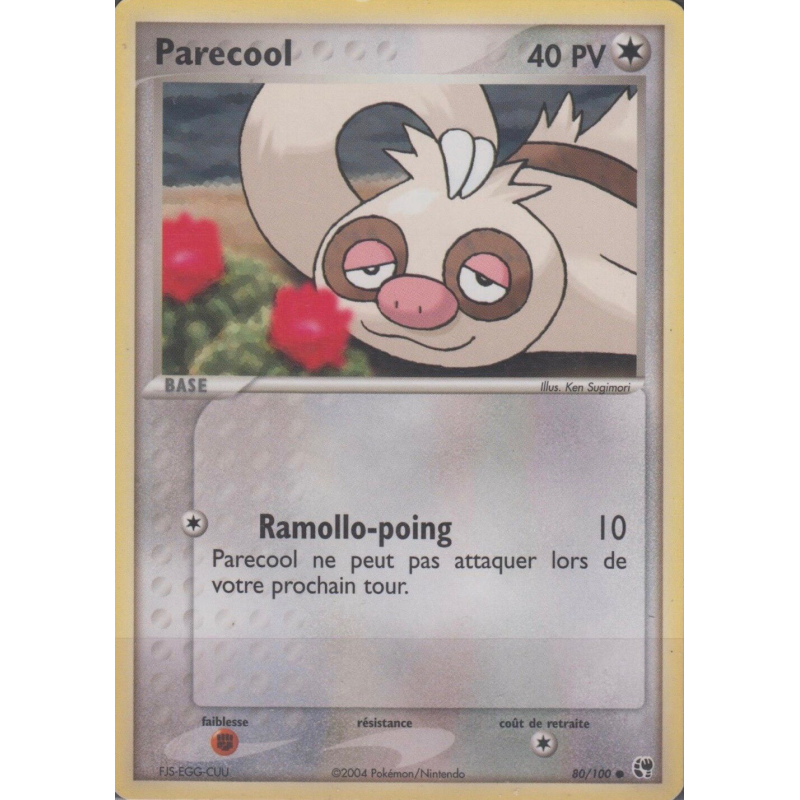 Carte Pokémon Parecool 80/100 Commune Tempête de sable