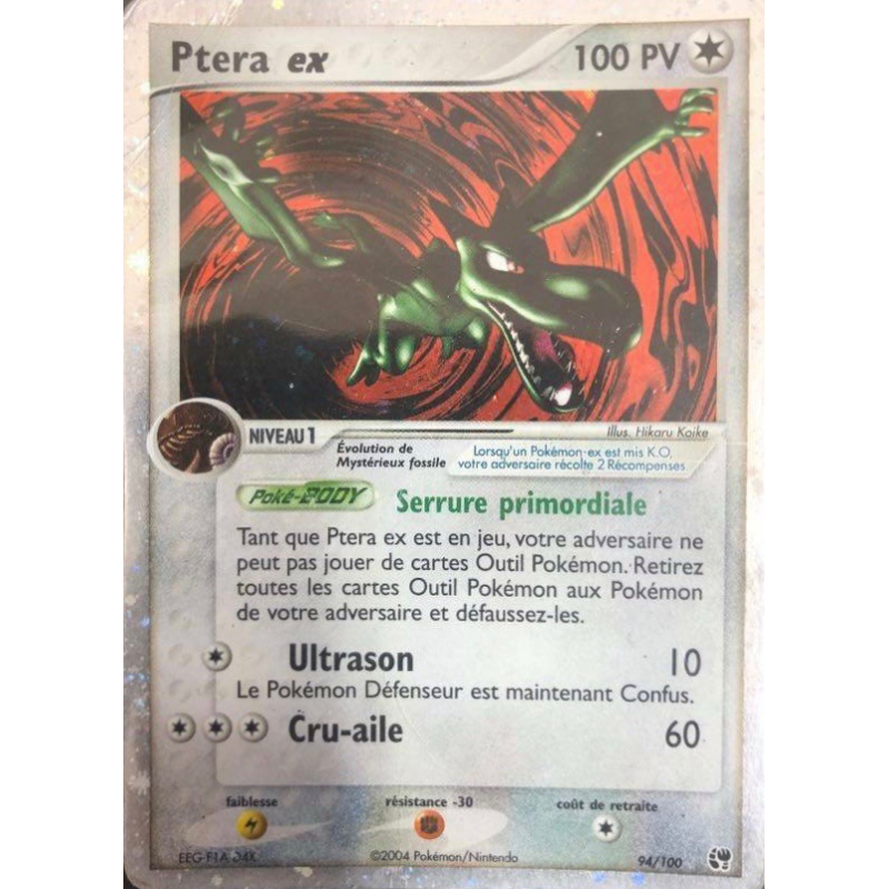 Carte Pokémon Ptera ex 94/100 Ultra Rare Tempête de sable