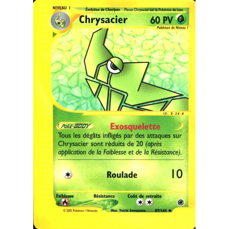Carte Pokémon Chrysacier 87/165 Peu commune Expedition