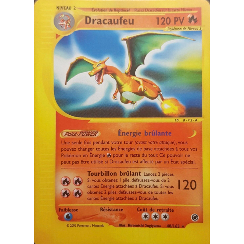 Carte Pokémon Dracaufeu 40/165 Rare Expedition