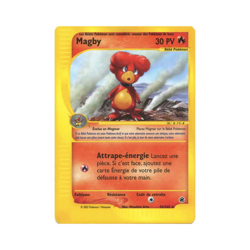 Carte Pokémon Magby 52/165 Rare Expedition