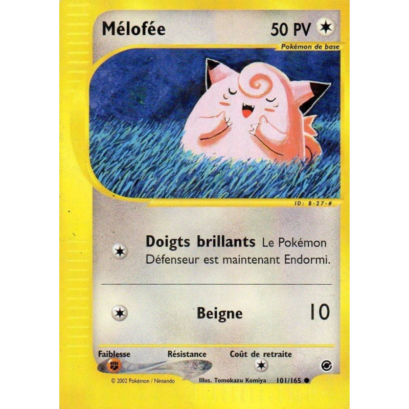 Carte Pokémon Mélofée 101/165 Commune Expedition