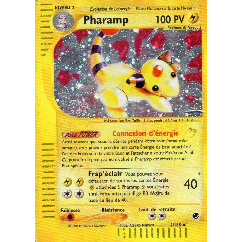 Carte Pokémon Pharamp 2/165 Holographique Expedition