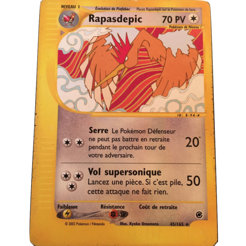 Carte Pokémon Rapasdepic 45/165 Rare Expedition