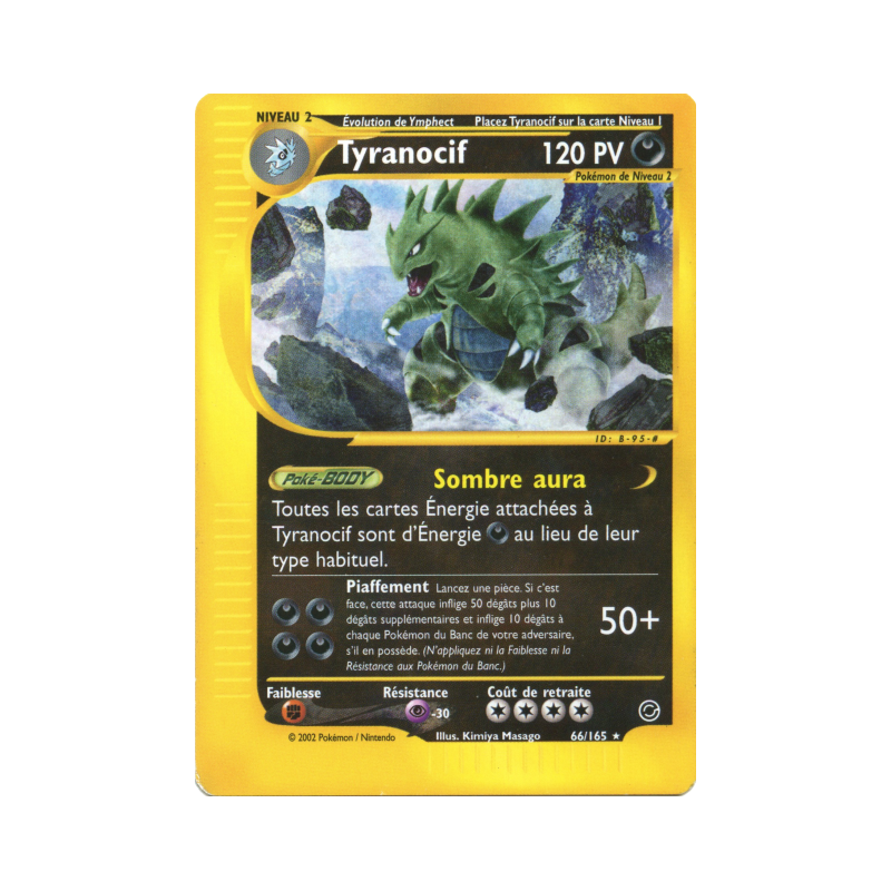 Carte Pokémon Tyranocif 66/165 Rare Expedition