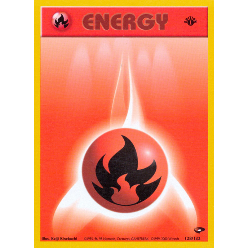 Carte Pokémon Fire Energy 128/132 Aucune Gym Challenge