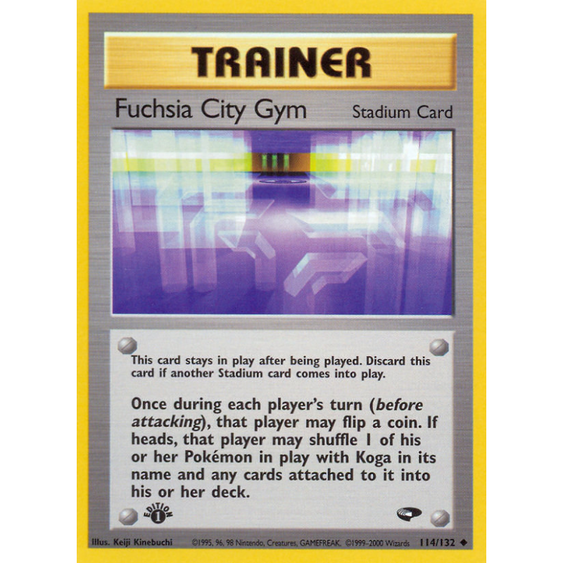 Carte Pokémon Fuchsia City Gym 114/132 Peu commune Gym Challenge