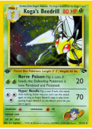 Carte Pokémon Koga's Beedrill 9/132 Holographique Gym Challenge