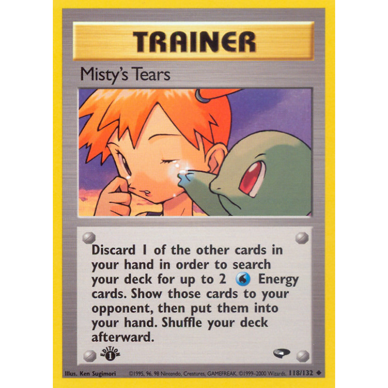 Carte Pokémon Misty's Tears 118/132 Peu commune Gym Challenge