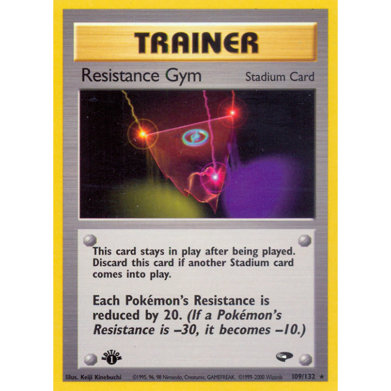 Carte Pokémon Resistance Gym 109/132 Rare Gym Challenge