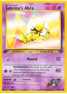Carte Pokémon Sabrina's Abra 93/132 Commune Gym Challenge