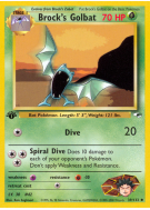 Carte Pokémon Brock's Golbat 39/132 Peu commune Gym Heroes