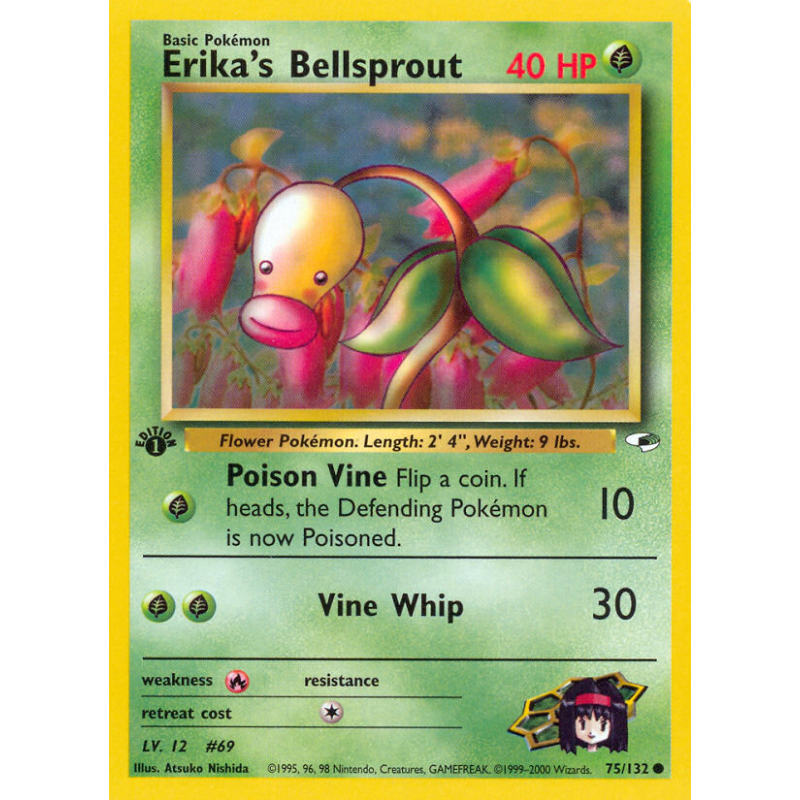 Carte Pokémon Erika's Bellsprout 75/132 Commune Gym Heroes