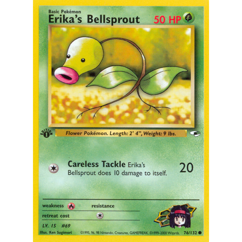 Carte Pokémon Erika's Bellsprout 76/132 Commune Gym Heroes