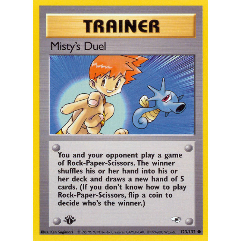 Carte Pokémon Misty's Duel 123/132 Commune Gym Heroes