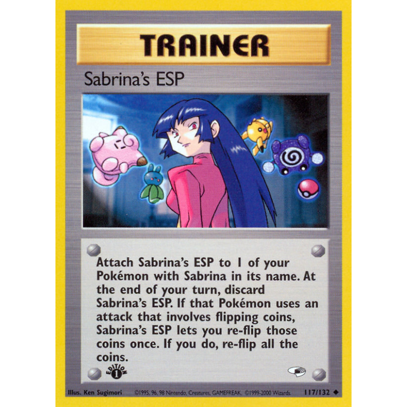 Carte Pokémon Sabrina's ESP 117/132 Peu commune Gym Heroes