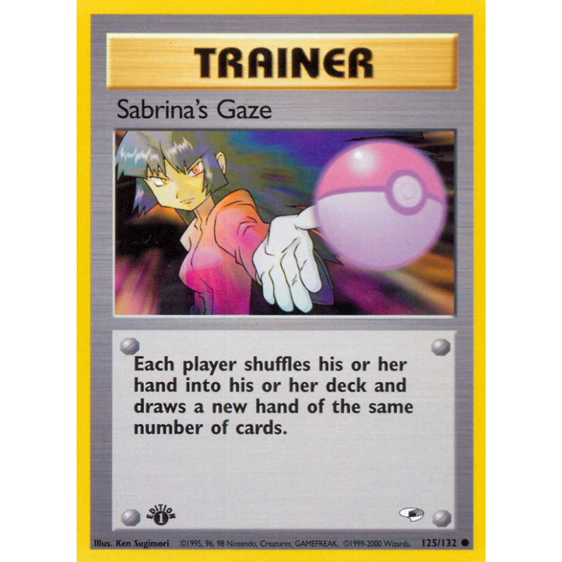 Carte Pokémon Sabrina's Gaze 125/132 Commune Gym Heroes