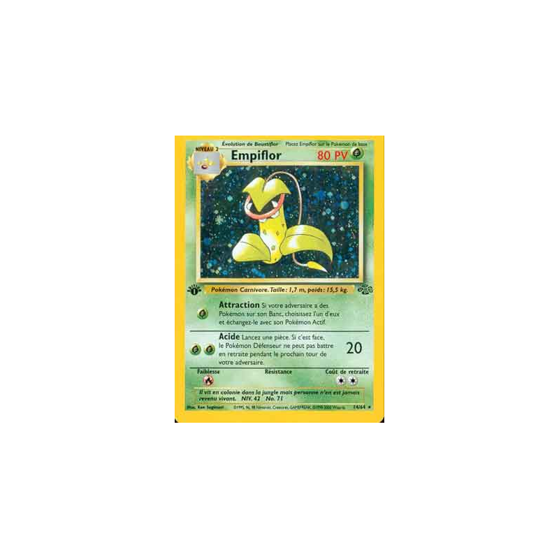 Carte Pokémon Empiflor 14/64 Holographique Jungle (JCC)