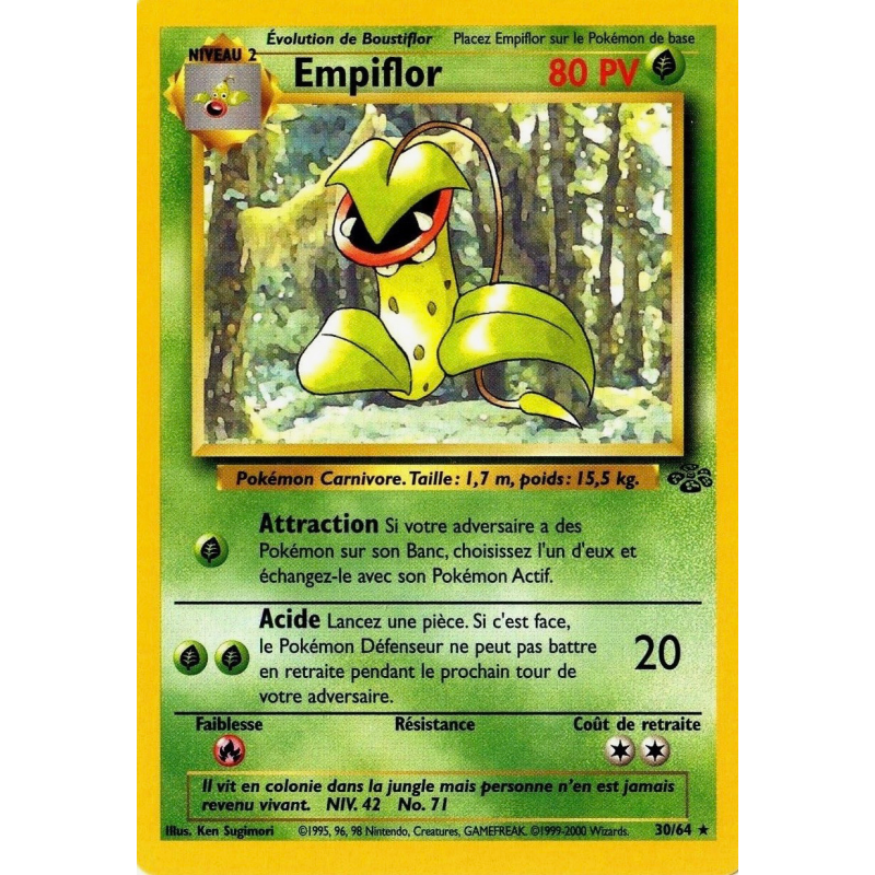 Carte Pokémon Empiflor 30/64 Rare Jungle (JCC)