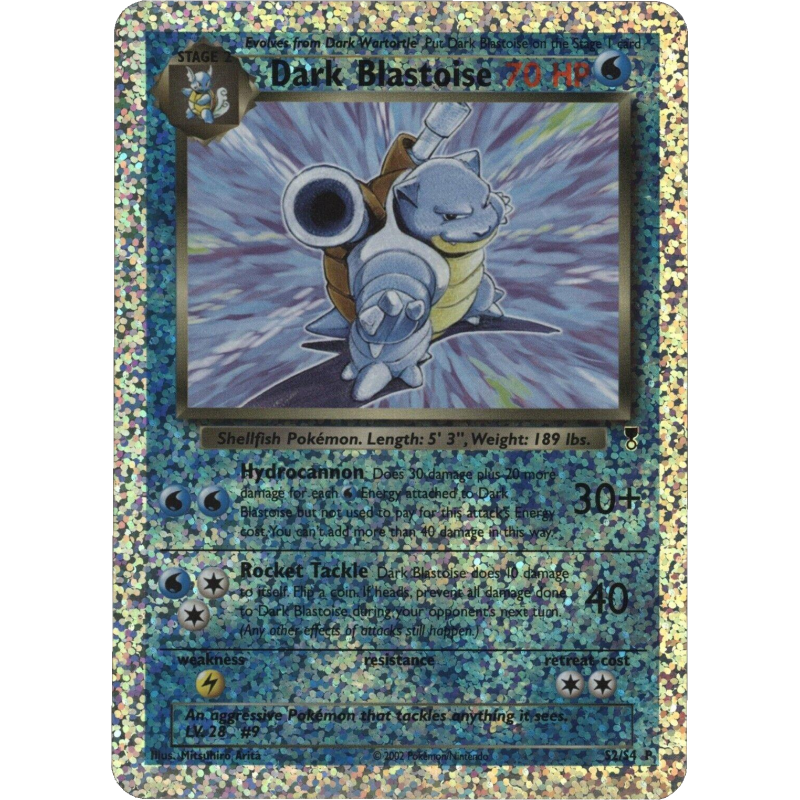 Carte Pokémon Dark Blastoise S2/S4 Aucune Legendary Collection