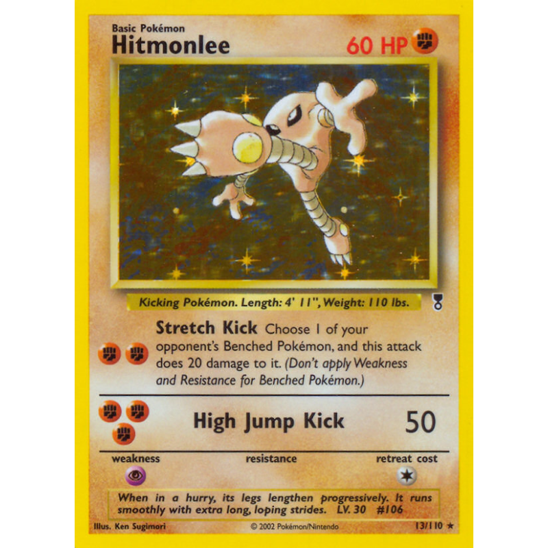 Carte Pokémon Hitmonlee 13/110 Holographique Legendary Collection