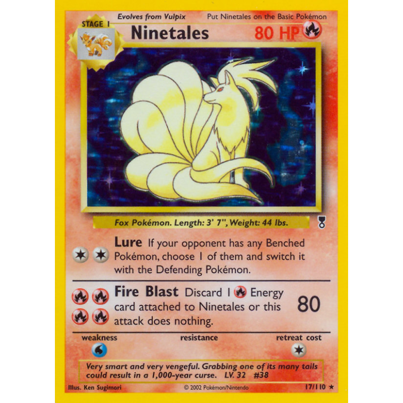 Carte Pokémon Ninetales 17/110 Holographique Legendary Collection