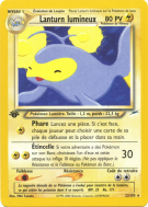 Carte Pokémon Lanturn lumineux 23/105 Rare Neo Destiny