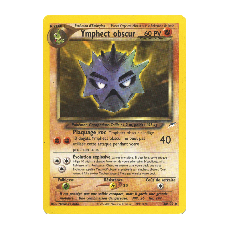 Carte Pokémon Ymphect obscur 38/105 Peu commune Neo Destiny