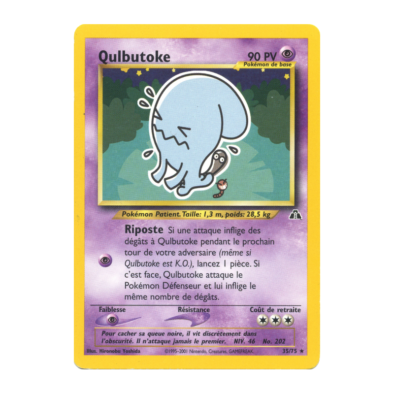 Carte Pokémon Qulbutoke 35/75 Rare Neo Discovery
