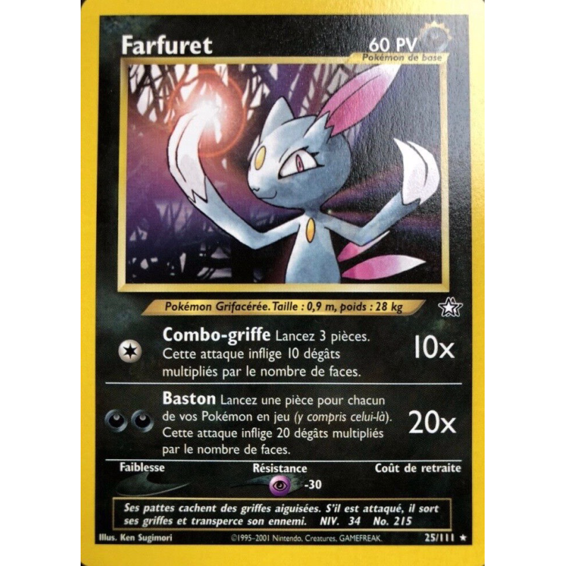 Carte Pokémon Farfuret 25/111 Rare Neo Genesis