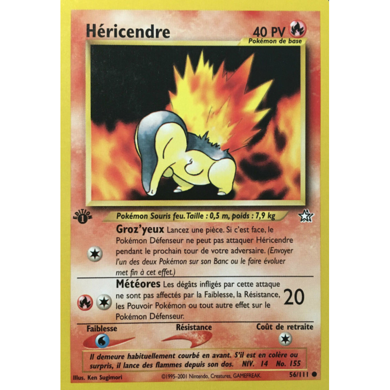 Carte Pokémon Héricendre 56/111 Commune Neo Genesis