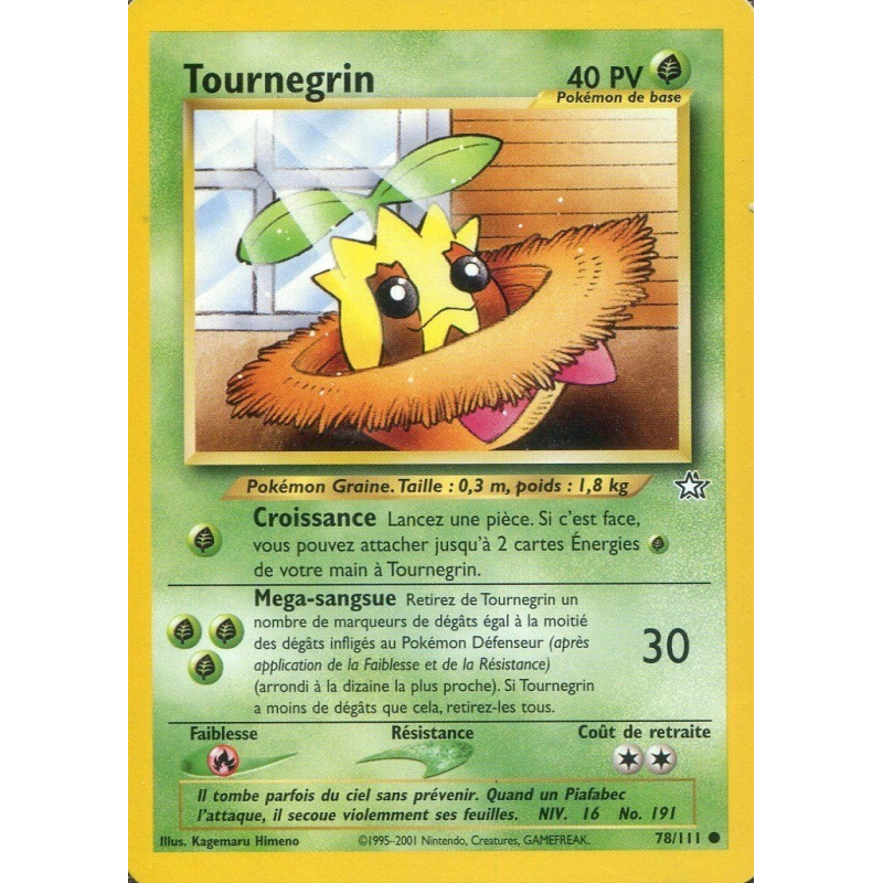 Carte Pokémon Tournegrin 78/111 Commune Neo Genesis