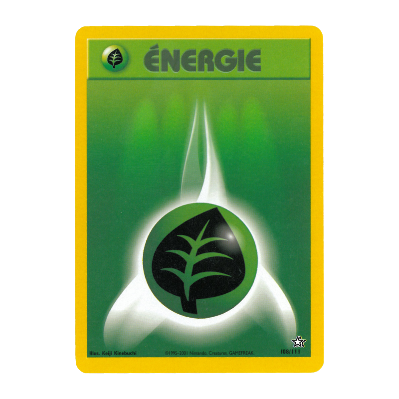 Carte Pokémon Énergie Plante 108/111 Aucune Neo Genesis