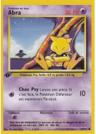 Carte Pokémon Abra 43/102 Commune Set de Base