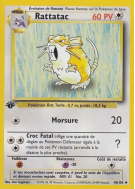 Carte Pokémon Rattatac 40/102 Peu commune Set de Base