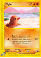 Carte Pokémon Diglett 50/144 Commune Skyridge