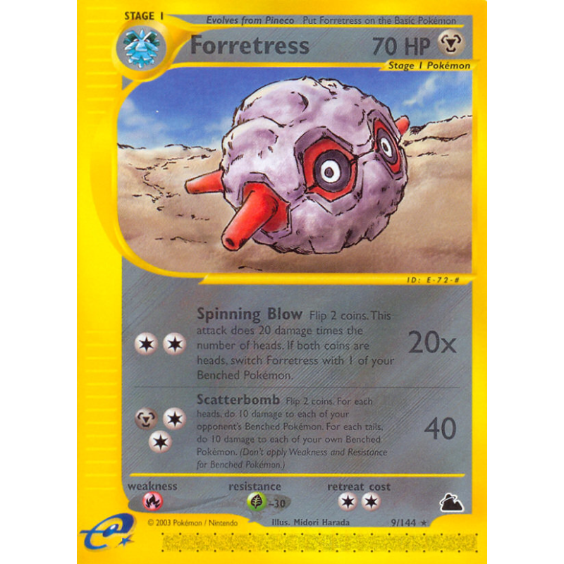 Carte Pokémon Forretress 9/144 Rare Skyridge