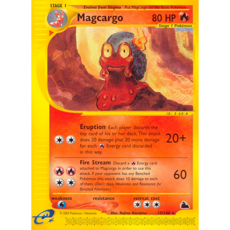 Carte Pokémon Magcargo 17/144 Rare Skyridge