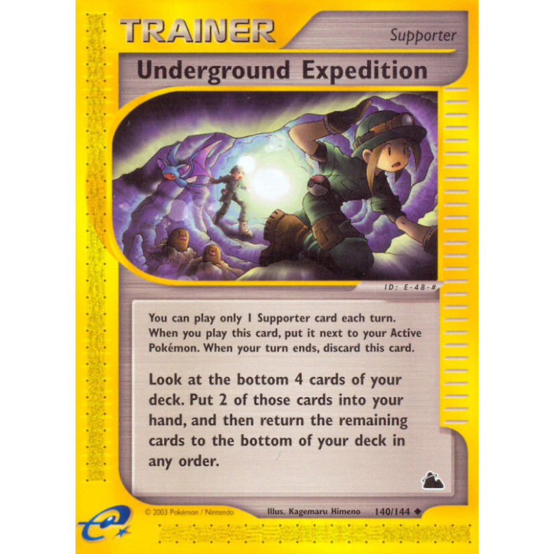 Carte Pokémon Underground Expedition 140/144 Peu commune Skyridge