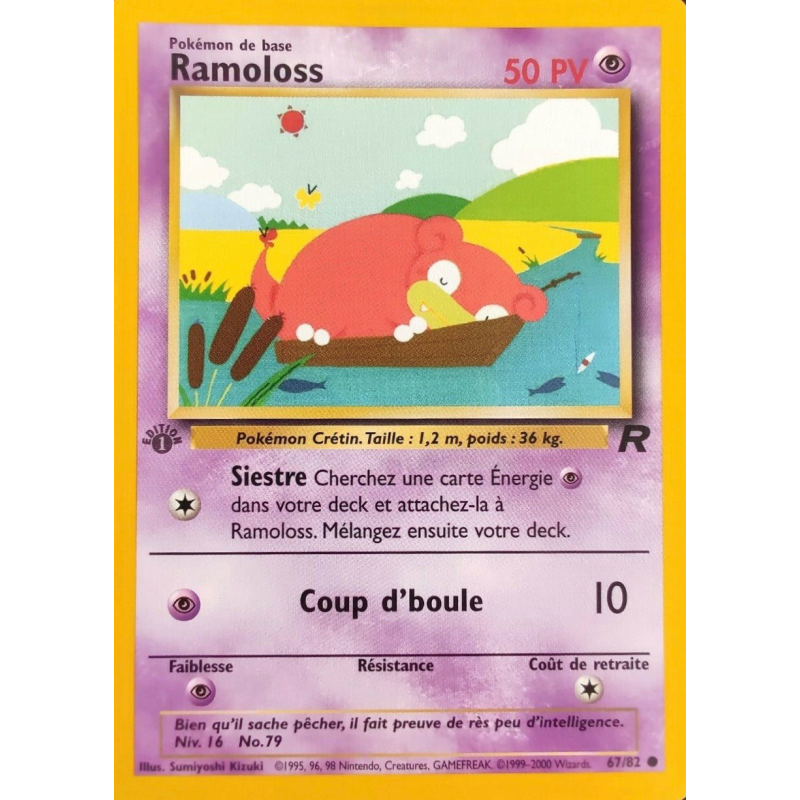 Carte Pokémon Ramoloss 67/82 Commune Team Rocket (JCC)