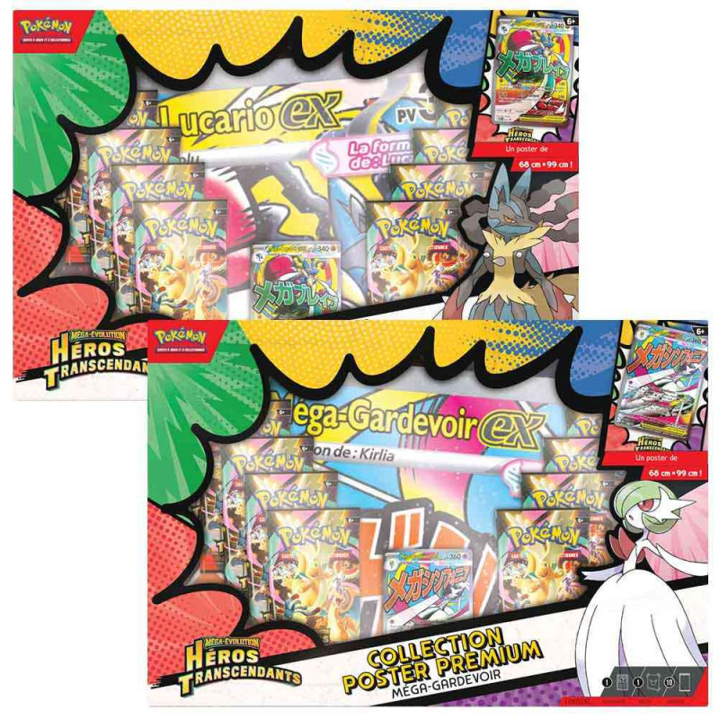 Pokémon – Coffret Collection Poster Premium– Héros Transcendants – ME02.5 – Français