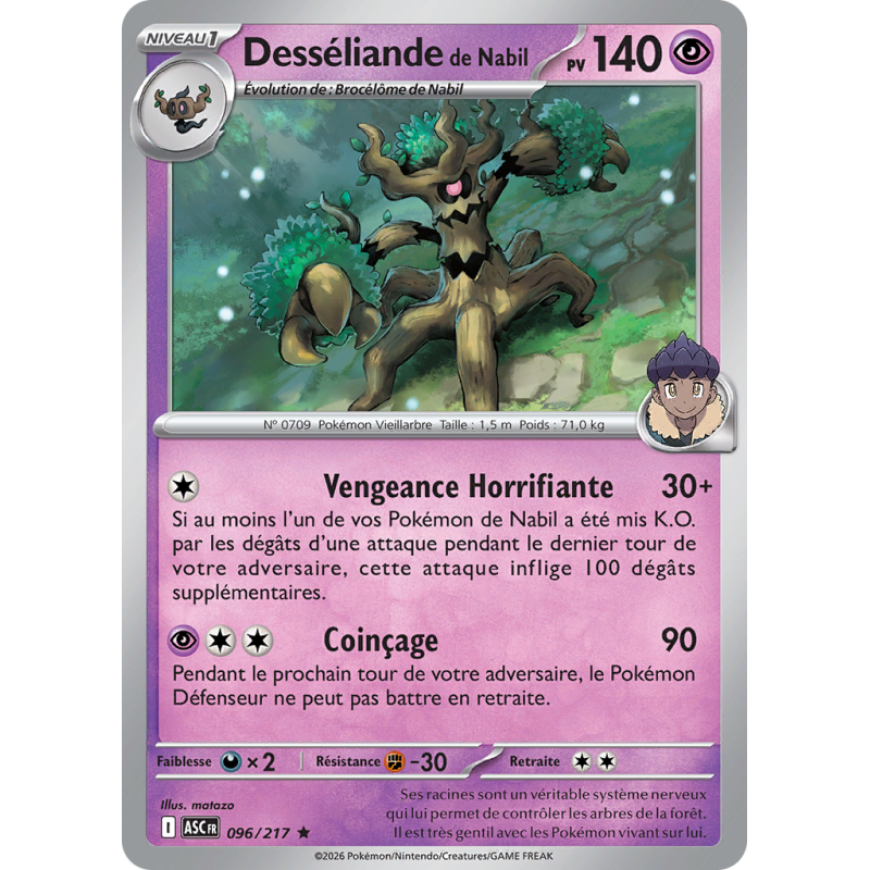Carte Pokémon Desséliande de Nabil 096/217 Rare Héros Transcendants