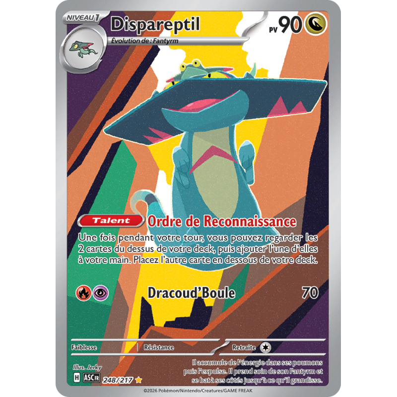 Carte Pokémon Dispareptil 248/217 AR Héros Transcendants