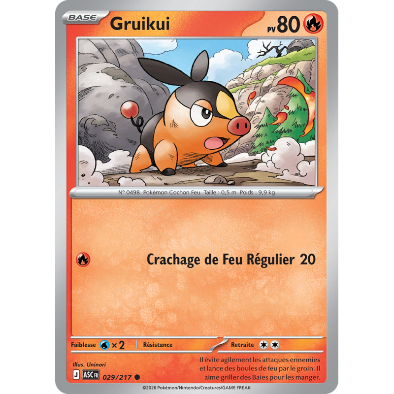 Carte Pokémon Gruikui 029/217 Commune Héros Transcendants