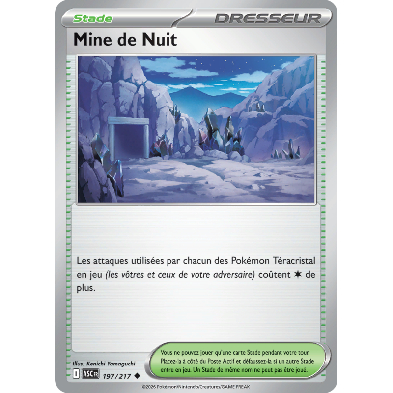Carte Pokémon Mine de Nuit 197/217 Peu commune Héros Transcendants