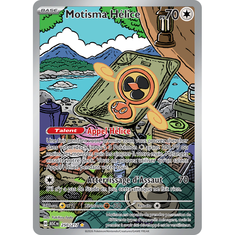 Carte Pokémon Motisma Hélice 250/217 AR Héros Transcendants