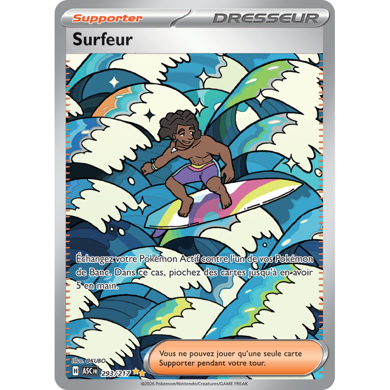 Carte Pokémon Surfeur 293/217 Alternative Héros Transcendants