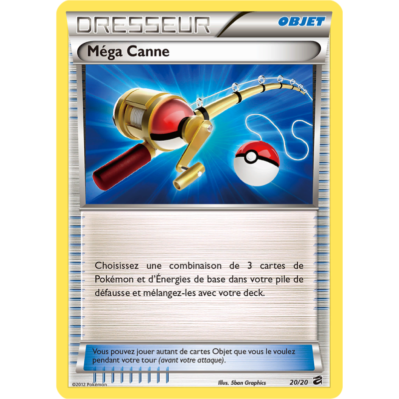 Carte Pokémon Méga Canne 20/20 Aucune Coffre des Dragons