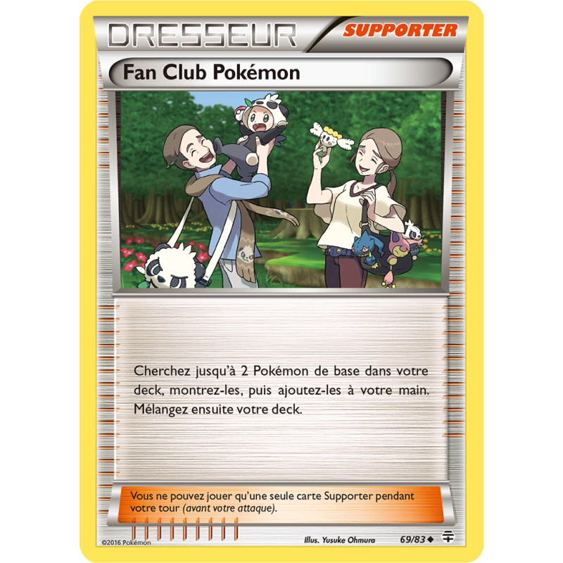 Carte Pokémon Fan Club Pokémon 69/83 Peu commune Générations (JCC)