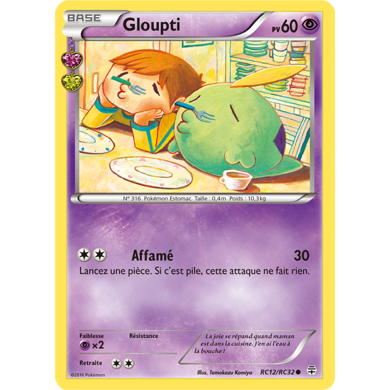 Carte Pokémon Gloupti RC12/RC32 Commune Générations (JCC)